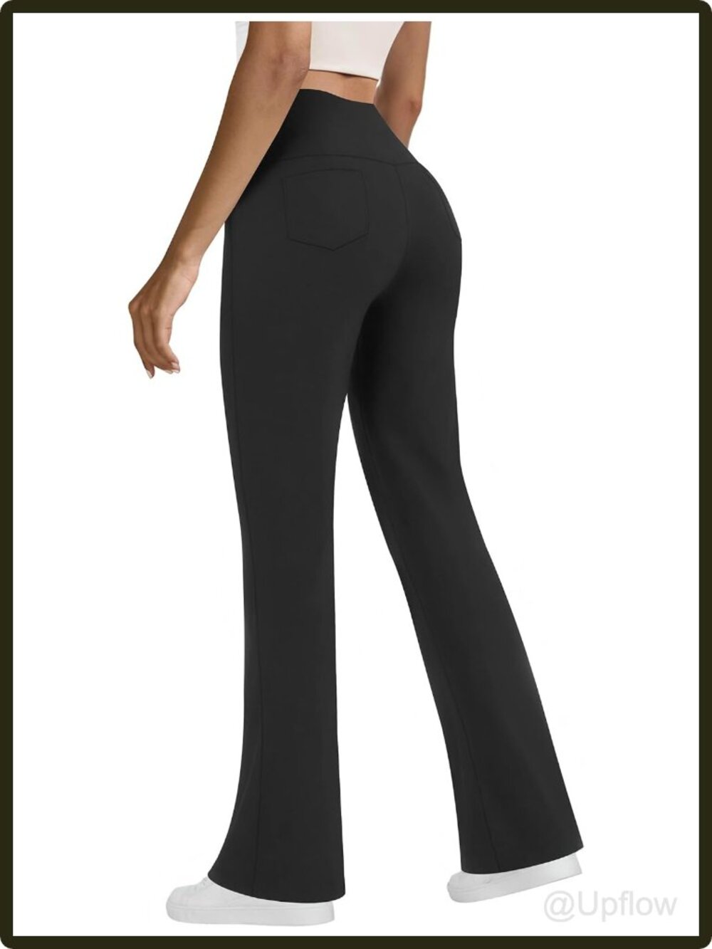 Women's Flare Yoga Dress Pants High Rise Tummy Control Stretchy Bootcut Work